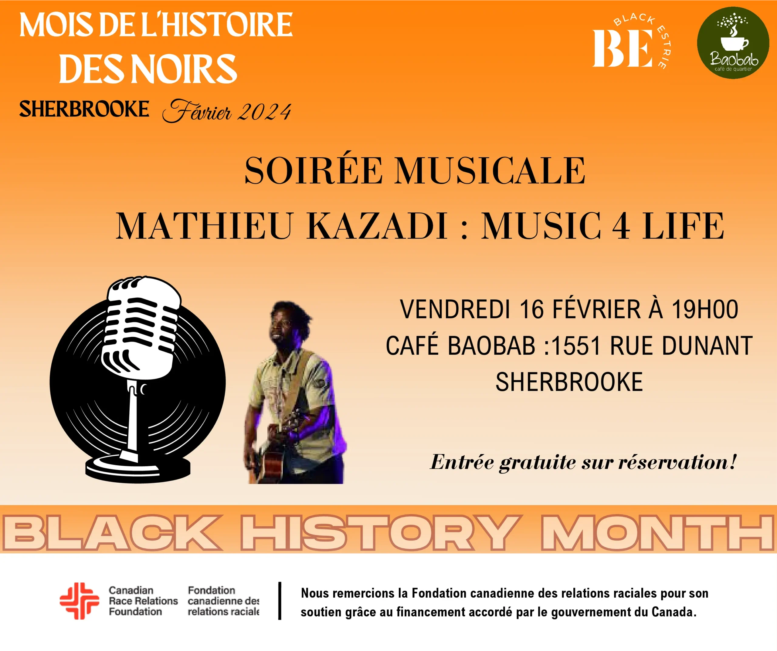 Soirée Musicale avec Mathieu Kazadi , MUSIC 4 LIFE